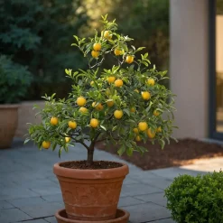 PLANT IN A BOX - Mélange d'arbres fruitiers - set de 8 - hauteur 25-40cm - ⌀9cm