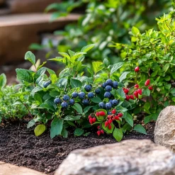 PLANT IN A BOX - Mélange de plantes fruitières - set de 6 - actinidia vaccinium - h25-40cm - ⌀9cm