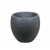 POETIC - Pot Egg Graphit en polypropylène anthracite - D.50 cm