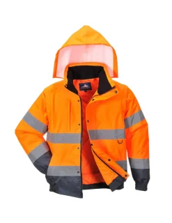 PORTWEST - Blouson 2-en-1 hivis couleur : orange taille 4xl - portwest