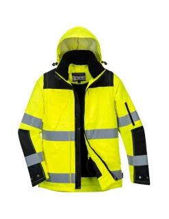 PORTWEST - Blouson 3-en-1 pro hi-vis couleur : jaune/noir taille s - portwest