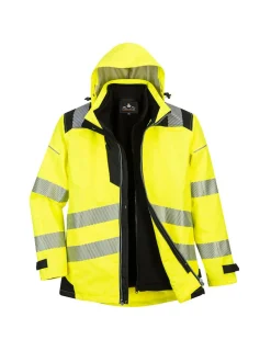 PORTWEST - Blouson pw3 3-en-1 haute visibilité couleur : jaune/noir taille s - portwest