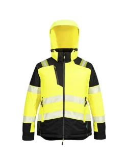 PORTWEST - Parka d'hiver hv femmes pw3 - taille xxxl - jaune/noir - portwest
