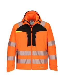 PORTWEST - Veste softshell hv dx4 couleur : orange/noir taille s - portwest