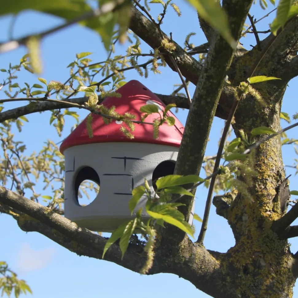 POTERIE LUTTON - Mangeoire à oiseaux champignon