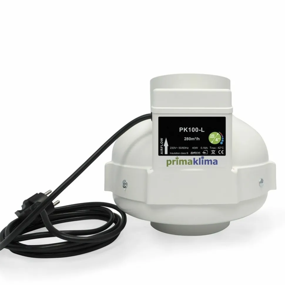 PRIMA KLIMA - Extracteur d'air 280 m3/h - 1 vitesse - diamètre 100mm