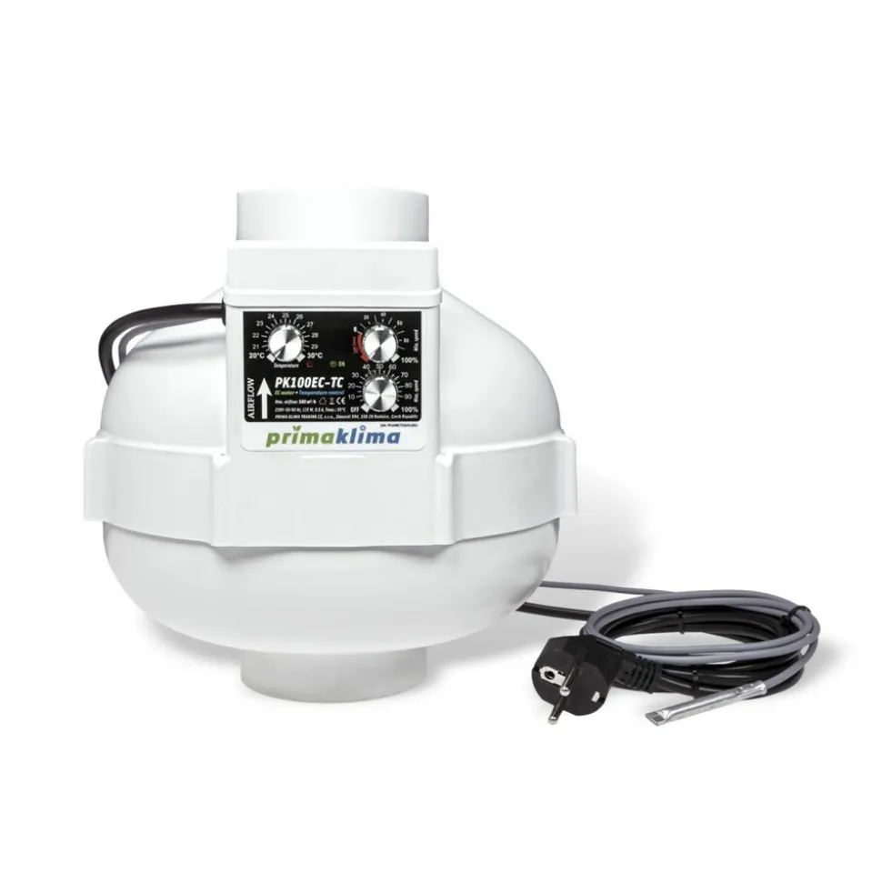 PRIMA KLIMA - Extracteur pk100ec-tc 580m3/h - ø 100mm