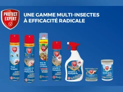 PROTECT EXPERT - Anti insectes volants & rampants - action choc & rapide - intérieur & extérieur - 750ml