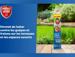 PROTECT EXPERT - Anti nids de guêpes & frelons - action choc & rapide - détruit les nids en 1 minute - 750ml