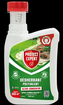 PROTECT EXPERT - Protect expert désherbant ultra concentré - polyvalent - effets visibles sous 3h - 800ml - jusqu鈥² traités proherbiou800