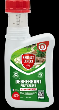 PROTECT EXPERT - Protect expert désherbant ultra concentré - polyvalent - effets visibles sous 3h - 400ml - jusqu鈥² traités proherbiou400