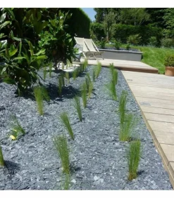 RACINE - Paillage minéral ardoise grise calibre 40/70 big bag 800 litres pour 20m2