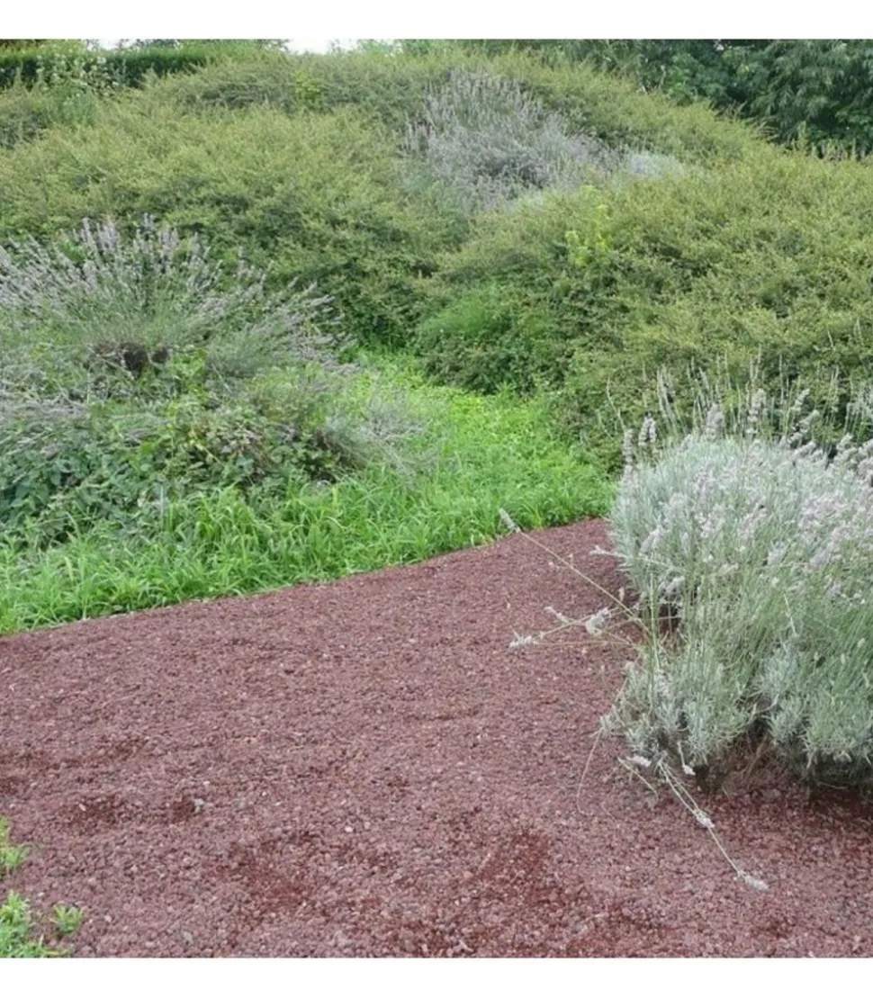 RACINE - Paillage minéral en pouzzolane rouge 20/40 big bag 1 m3 pour 20m2