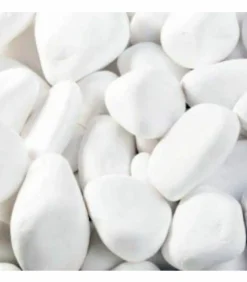 RACINE - Paillage minéral galet marbre blanc carrare 40-60mm, big bag 500 kg - f-pai010