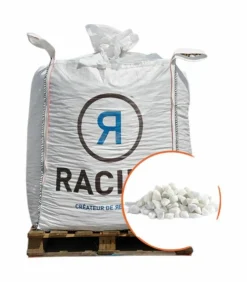 RACINE - Paillage minéral gravier blanc 4/10mm, big bag 750 kg - pro 605
