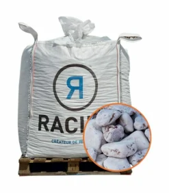 RACINE - Paillage minéral galet marbre rouge 40-60mm, big bag 500 kg - f-pai072