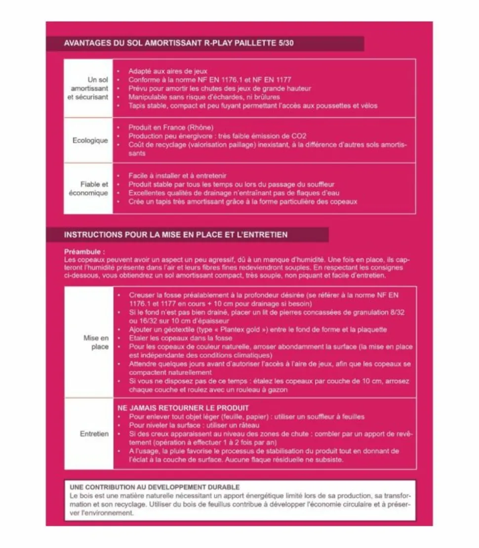 RACINE - Paillis couleur jaune aire de jeux r play 5/30mm, sac 50 l - rpl023