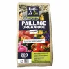 RACINE - Paillis de lin, organique et naturelle pour jardins potagers, 1 balle de 220 litres - f-pai058