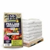 RACINE - Paillis de lin, organique et naturelle pour jardins potagers, 21 balles de 220l - f-pai058-21x220