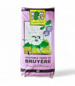 RACINE - Terre de bruyère forestière pour plantation, sac de 40 litres - kom14