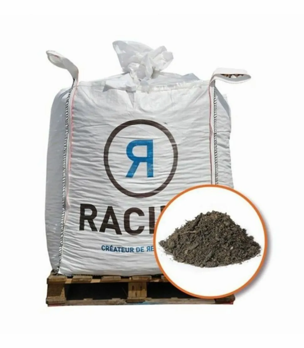 RACINE - Terre végétale enrichie de compost racine plantation extérieure big bag 1 m3