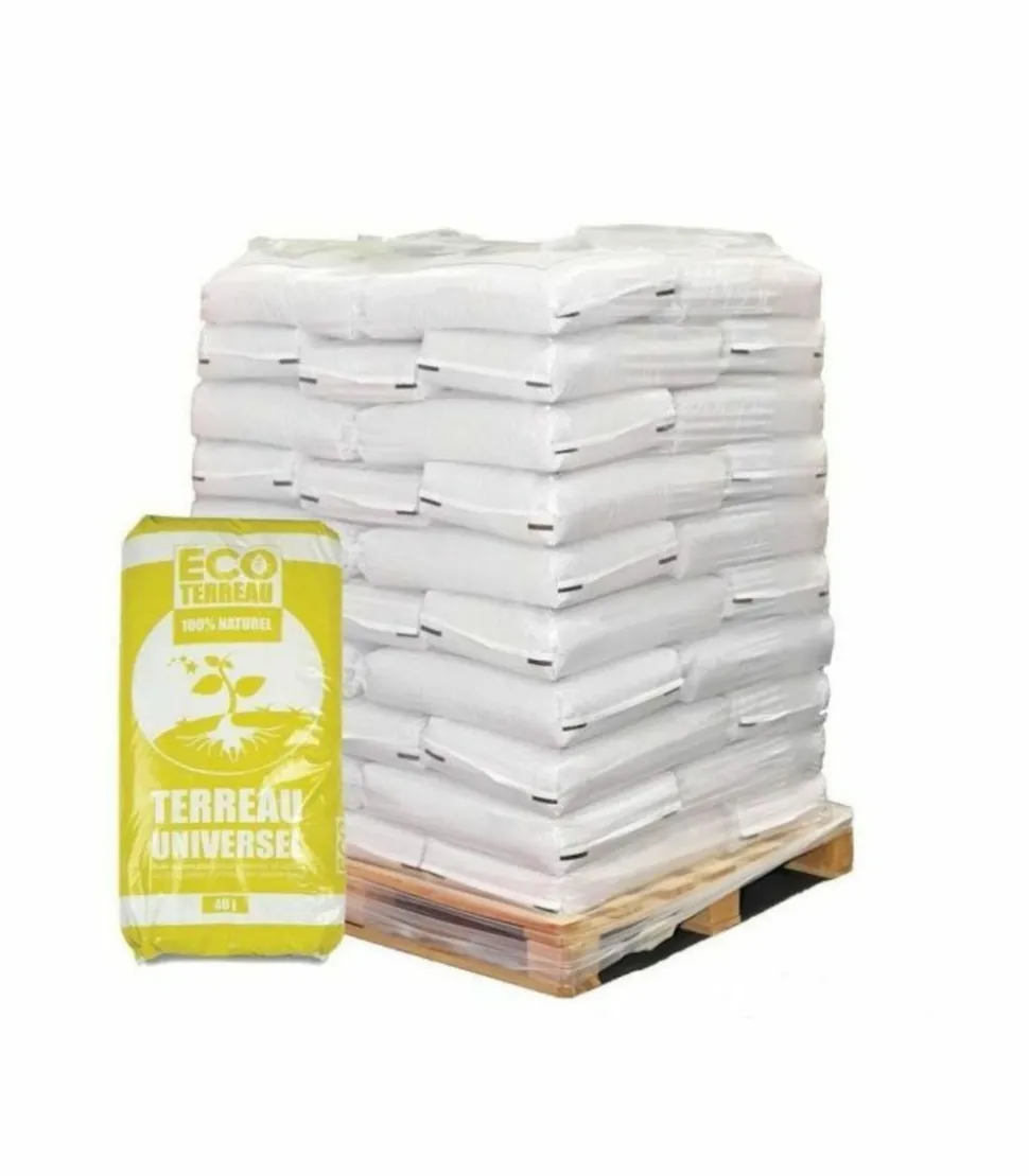 RACINE - Terreau économique universel 100% naturel 30 sacs de 40 litres pour fleurs arbustes