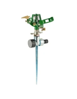 RAIN IRRIGATION - Asperseur métal sur pique pour arrosage de surface rayon 14m - rain irrigation