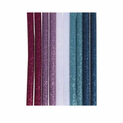 RAYHER - 10 bâtonnets de colle à paillettes pour pistolet à colle 10 x 0,7 cm - bleu-violet