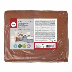 RAYHER - Argile séchant à l'air de 5 kg couleur brun foncé