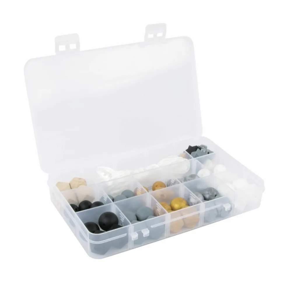 RAYHER - Coffret de perles en silicone - doré et argenté