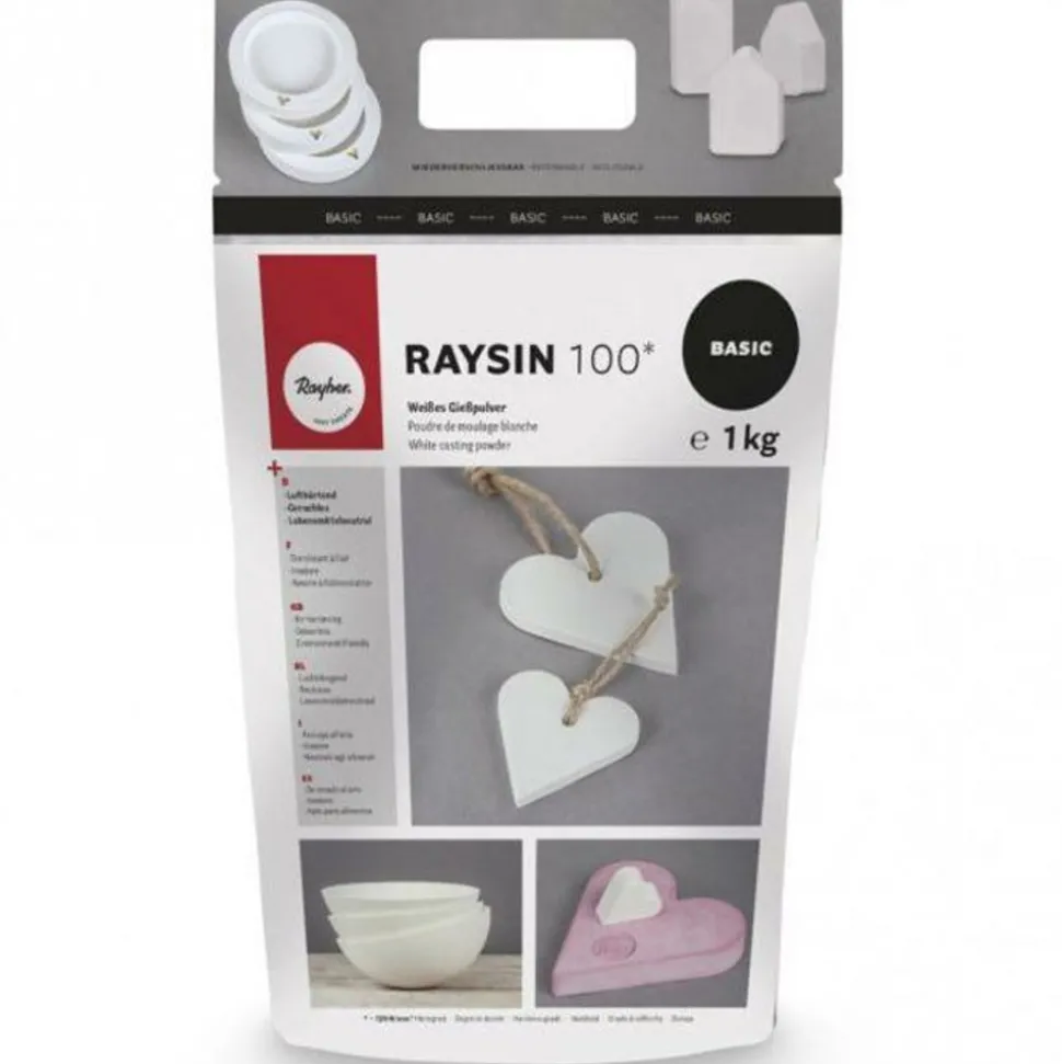 RAYHER - Poudre de moulage blanche raysin 100 - 1 kg