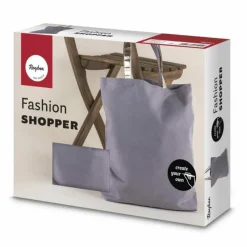 RAYHER - Sac en tissu à customiser 46 x 46 cm - gris