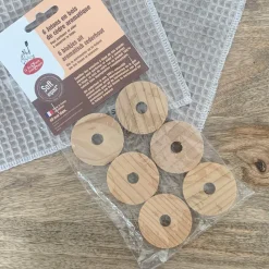 REDECKER - Pack de 6 jetons en bois de cèdre anti-mites pour le linge