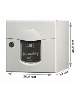 RENZ - Boite aux lettres solea 2 portes blanc mat - renz