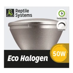 REPTILE SYSTEMS - Kit Lampe eco halogène blanche pour terrarium 50W
