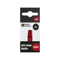 REPTILE SYSTEMS - Lampe de rechange éco halogène rouge 100W x2