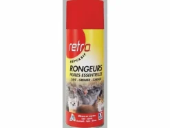 RETRO - Aérosol répulsif rongeurs huiles essentielles, 400 ml