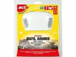 RETRO - Retro répulsif ultrasons rats souris loirs lérots 280m2 - rus3