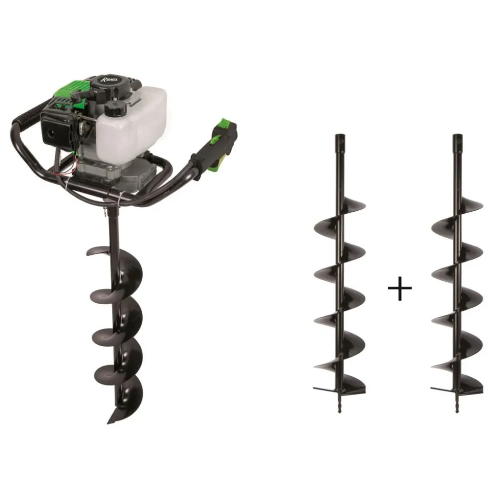 RIBIMEX - Tarière Thermique 51,7cc 1,5Kw avec 3 mèches