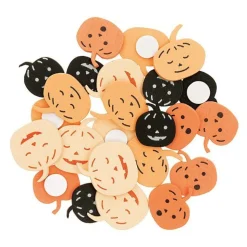 RICO DESIGN - 24 autocollants citrouille en bois