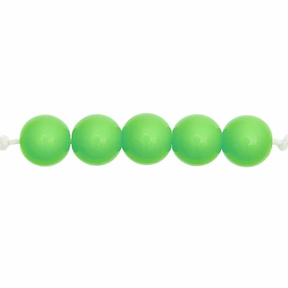 RICO DESIGN - 24 perles rondes 10 mm - vert
