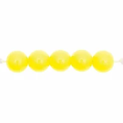 RICO DESIGN - 24 perles rondes 10 mm - jaune