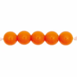 RICO DESIGN - 24 perles rondes 10 mm - orange
