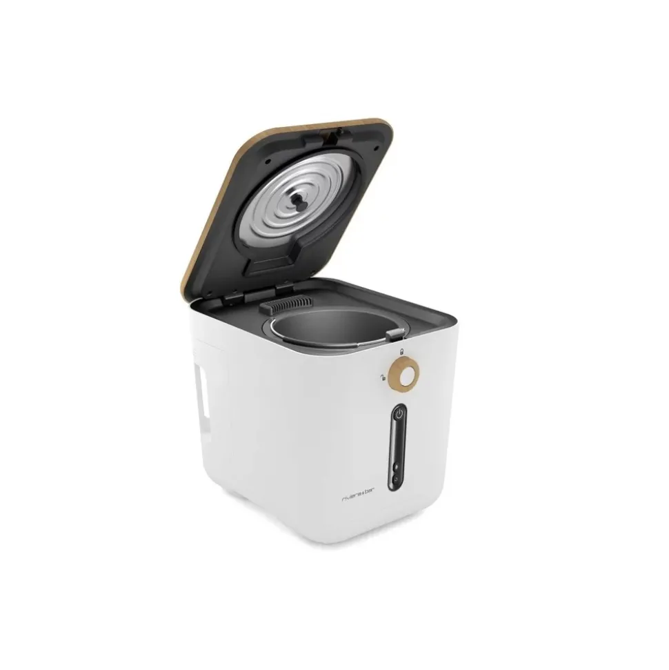 Riviera & bar poubelle reducteur de bio dechet 3l blanc - mtd510