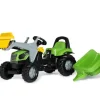 ROLLY TOYS - Tracteur a pedales + remorque rollykid deutz-fahr 5115 g tb