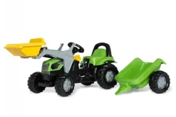 ROLLY TOYS - Tracteur a pedales + remorque rollykid deutz-fahr 5115 g tb