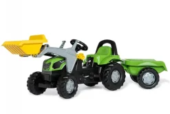 ROLLY TOYS - Tracteur a pedales + remorque rollykid deutz-fahr 5115 g tb