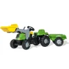 ROLLY TOYS - Tracteur a pedales + remorque rollykid-x