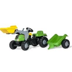 ROLLY TOYS - Tracteur a pedales + remorque rollykid-x