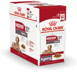 ROYAL CANIN - Bouchées en sauce Medium Ageing 10+ pour chien 10X140g